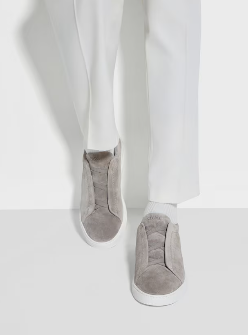 Grey Mélange Suede Triple Stitch™ Sneakers